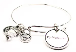 Quinceanera Expandable Bangle Bracelet