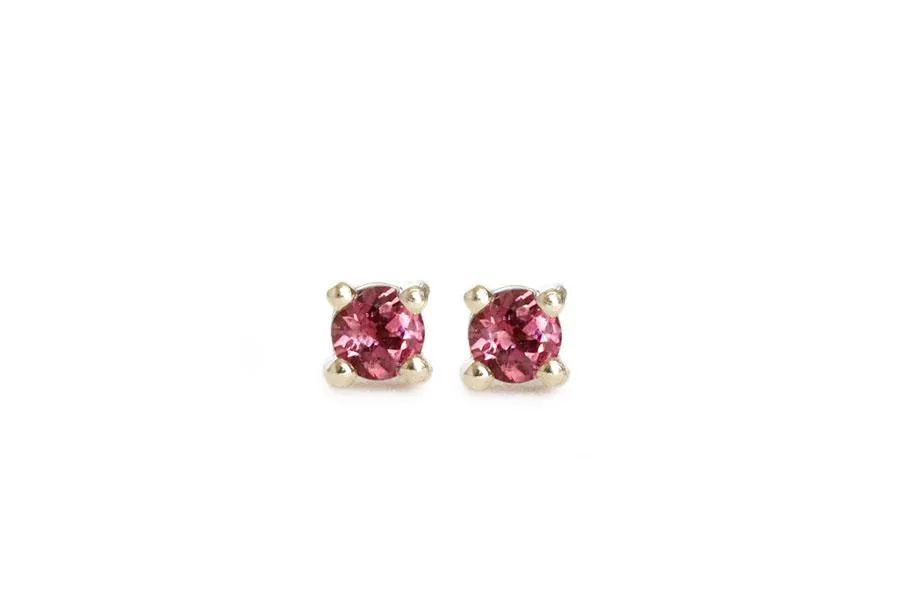 Rhodolite Garnet Studs