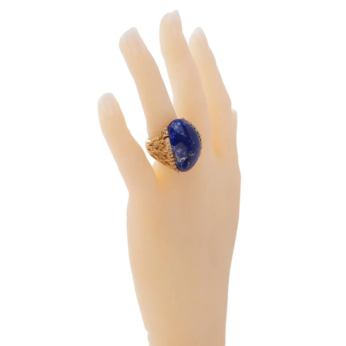 Rodney Rayner One of a Kind Lapis Lazuli Diamond Gold Ring