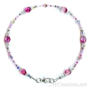 Royal Fandango Pastel Crystal Anklet