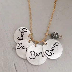 Script Name Charm Necklace