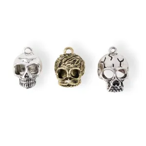 Skull Charms (with Hanging Loops)