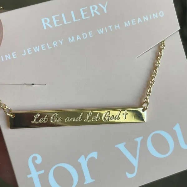 Small Bar Name Necklace