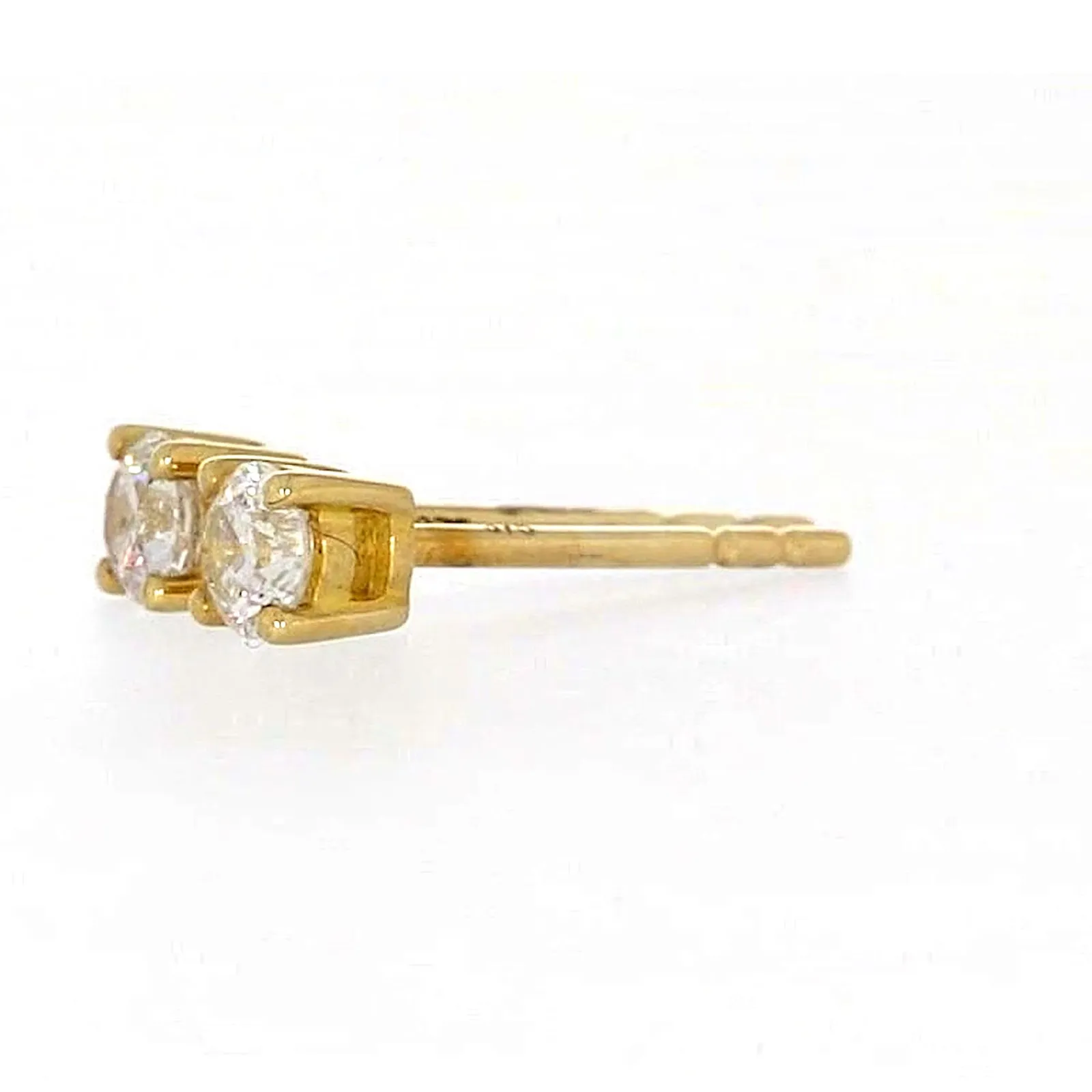 Solitaire 9ct Yellow Gold Round Brilliant Cut with 1/4 CARAT tw of Diamonds Stud Earrings