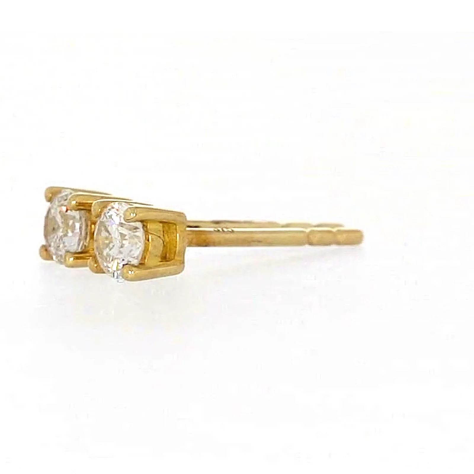 Solitaire 9ct Yellow Gold Round Brilliant Cut with 1/4 CARAT tw of Diamonds Stud Earrings