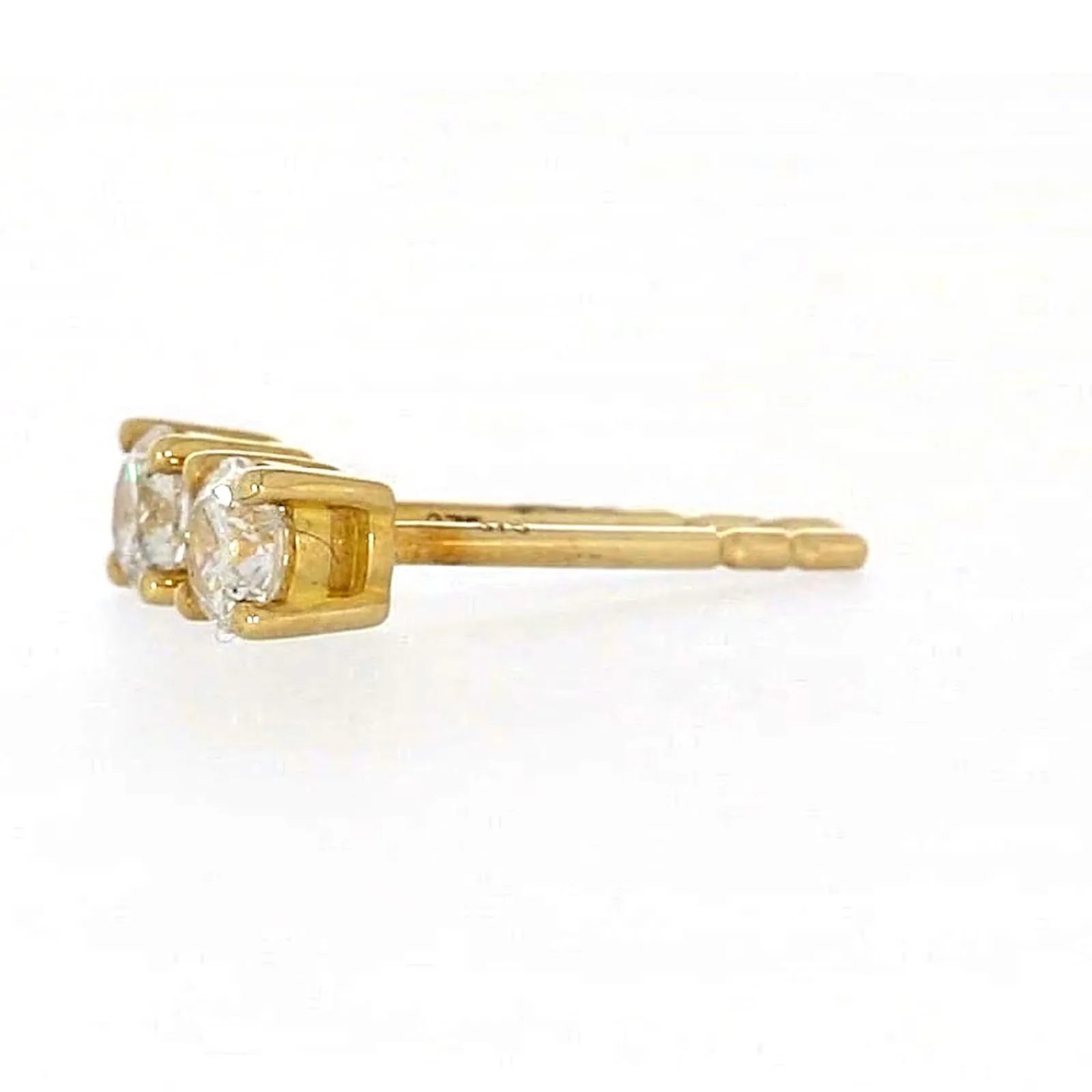 Solitaire 9ct Yellow Gold Round Brilliant Cut with 1/4 CARAT tw of Diamonds Stud Earrings