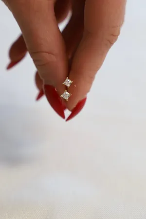 SQUARE CZ STUD