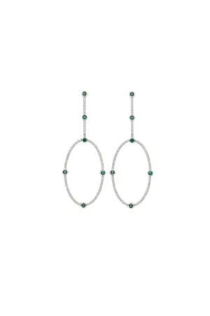 Stars Orbit Hoop Earrings