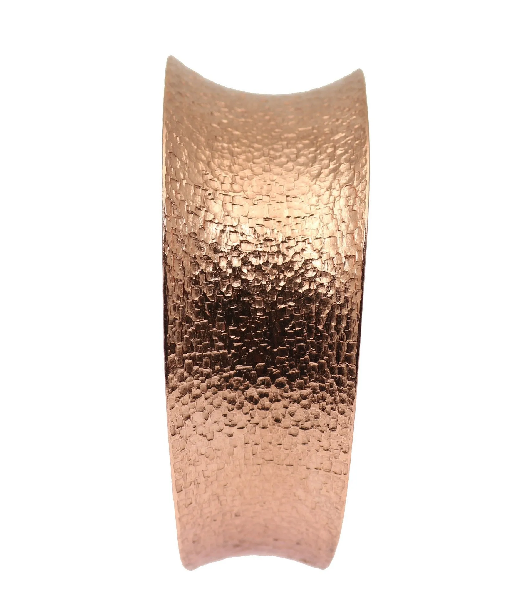 Texturized Copper Bangle Bracelet