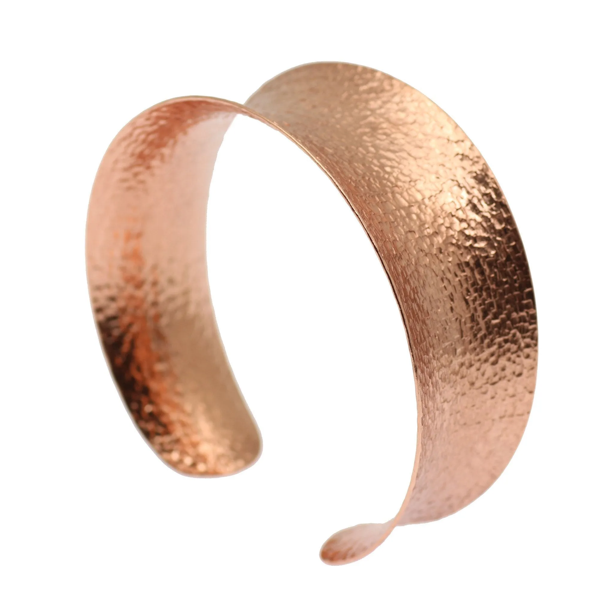 Texturized Copper Bangle Bracelet