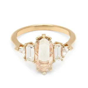 Theda Ring - Yellow Gold & Rose Cut Champagne Diamond (1.59ct)