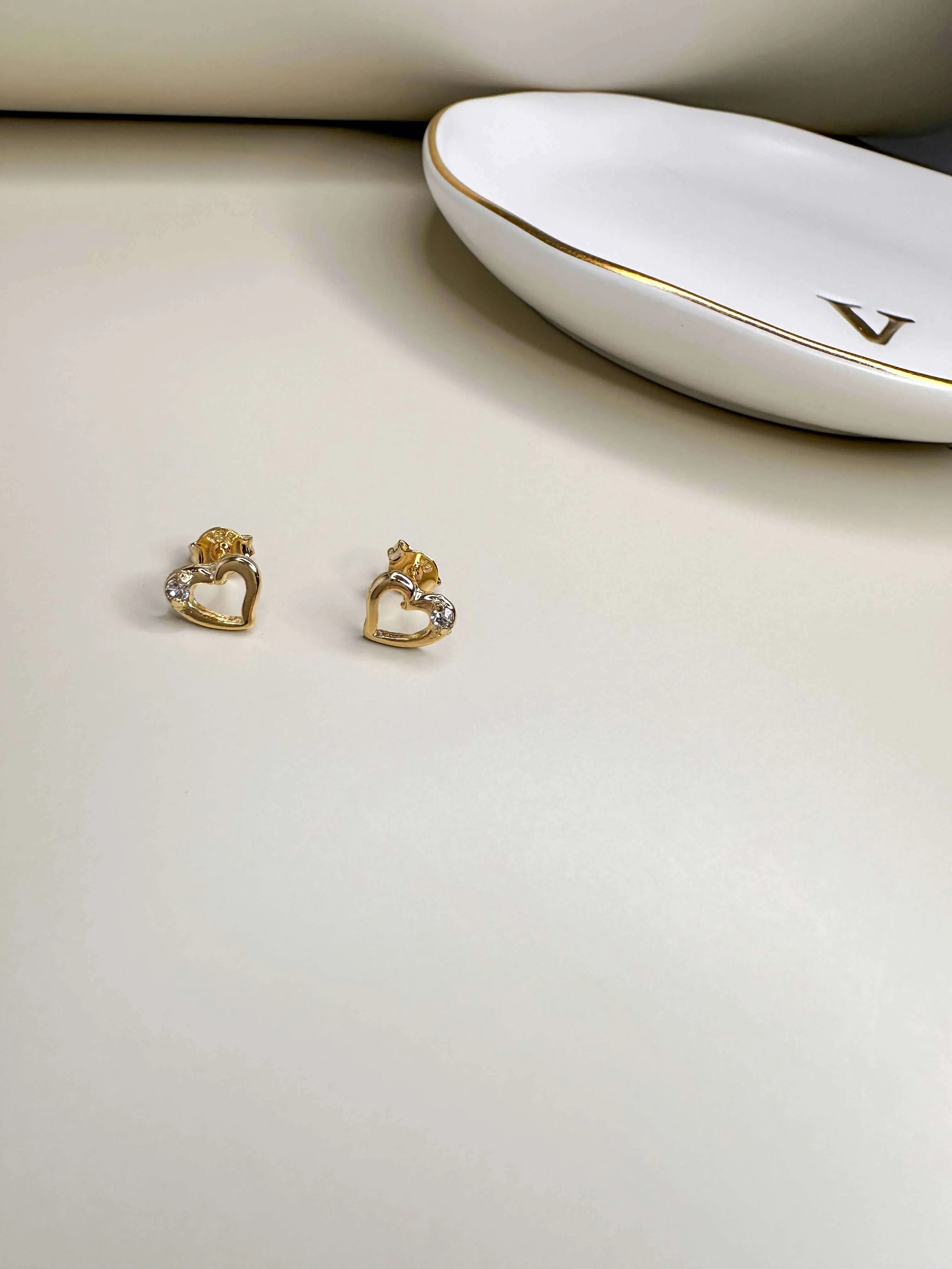 Velani Romance Heart Shaped Studs