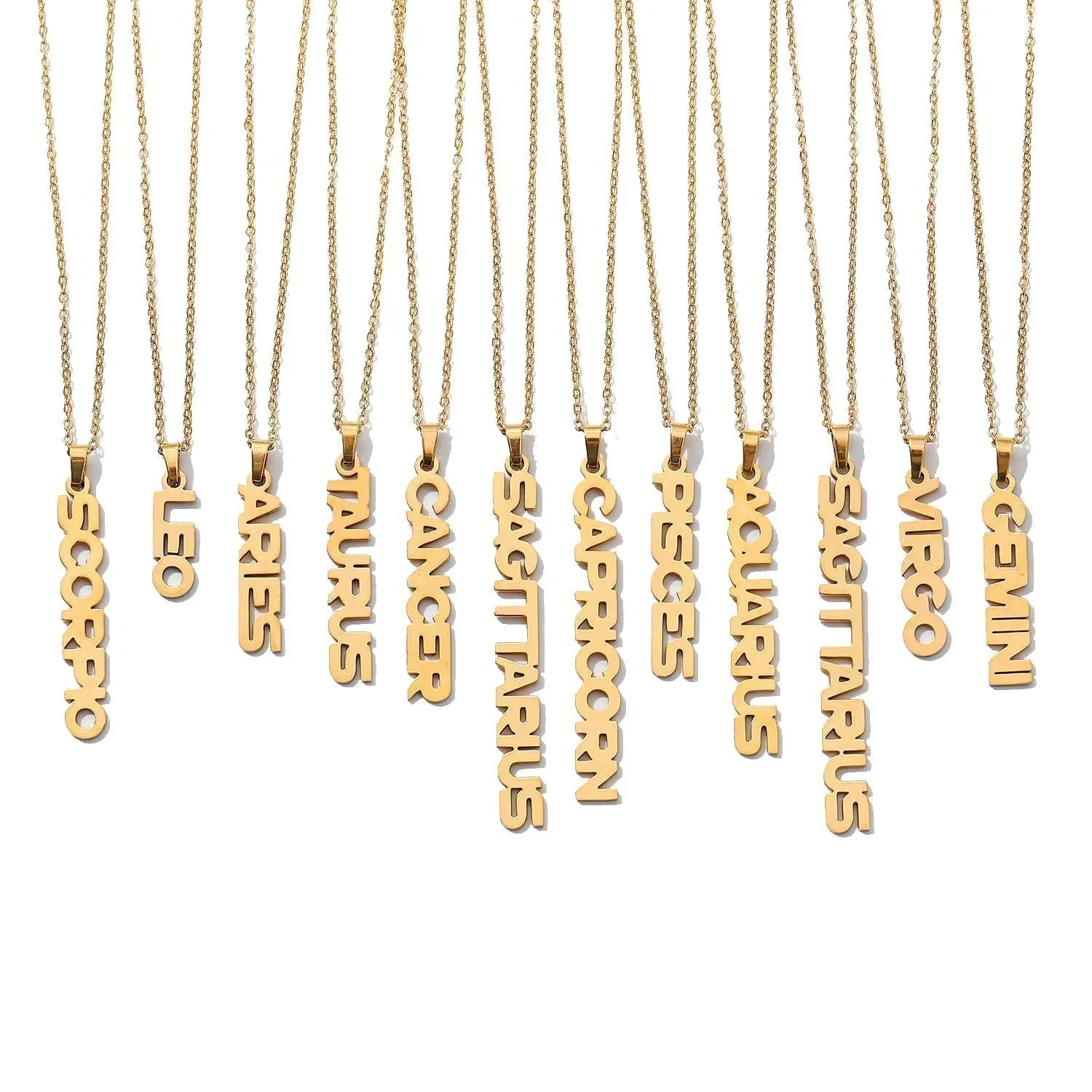 Zodiac Name Necklace - Cancer