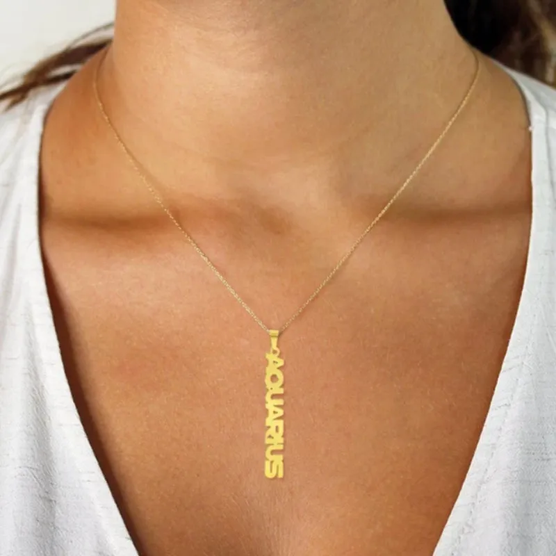 Zodiac Name Necklace - Cancer